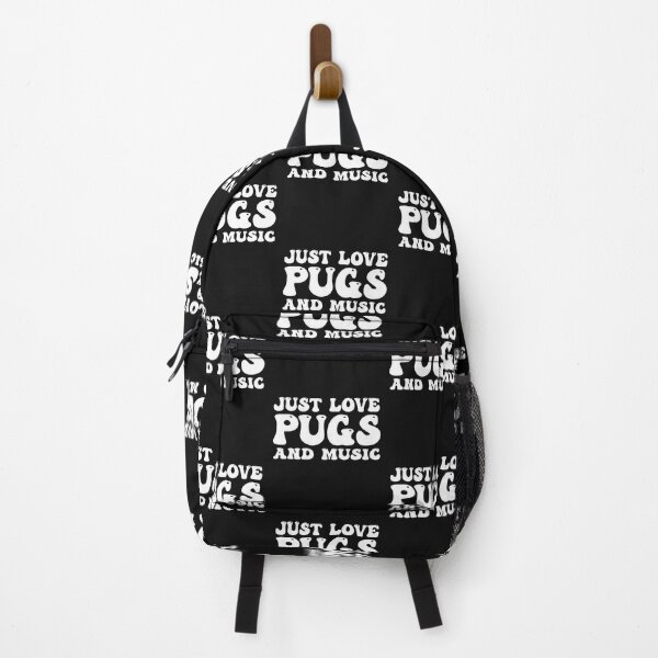 Item preview, I Love Pugs And Music designed and sold by Pugstuff.