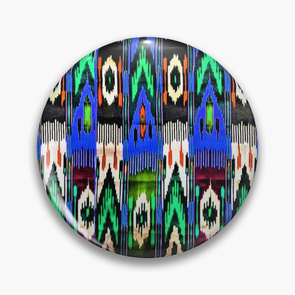 Item preview, Uzbek ikat clas atlas pattern, ikat designed and sold by LeFabriqueOuz.