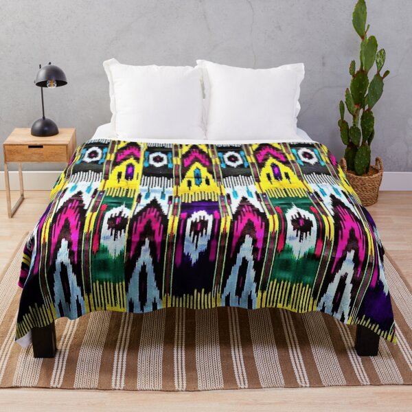 Item preview, The beams Uzbek ikat classical called atlas pattern designed and sold by LeFabriqueOuz.
