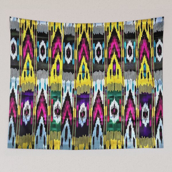 Item preview, The beams Uzbek ikat classical called atlas pattern designed and sold by LeFabriqueOuz.
