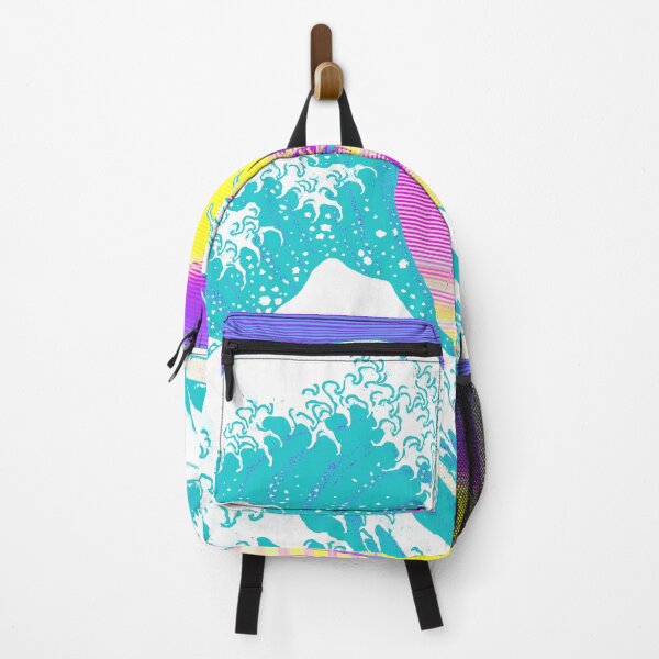 Item preview, Aesthetic Retro Vaporwave Great Wave off Kanagawa designed and sold by ind3finite.