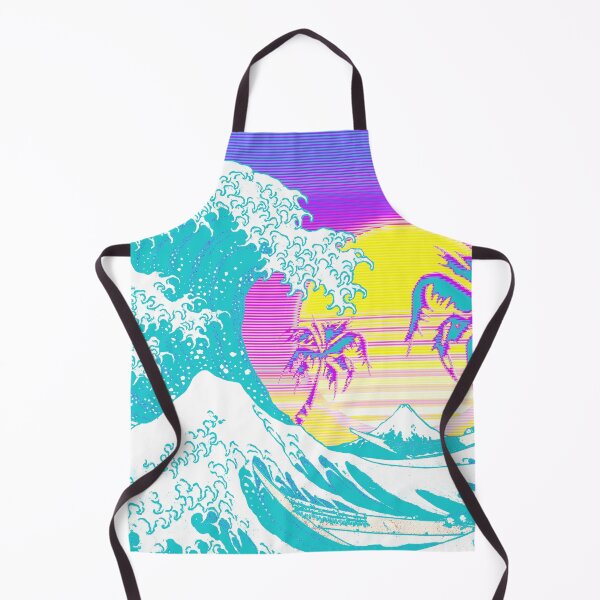 Item preview, Aesthetic Retro Vaporwave Great Wave off Kanagawa designed and sold by ind3finite.