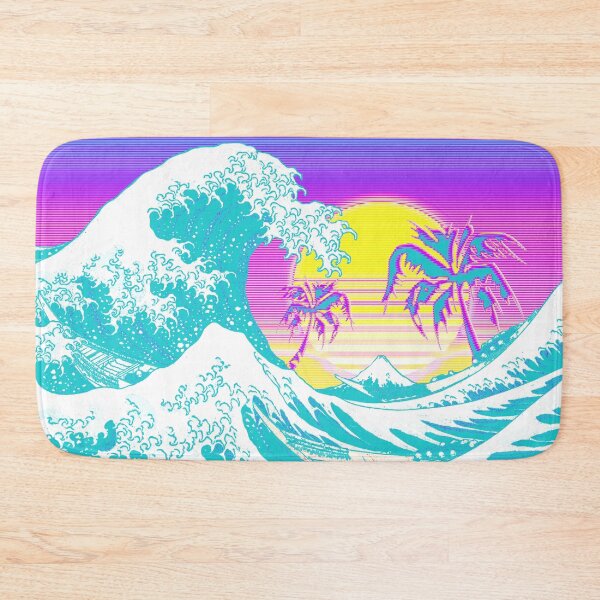 Item preview, Aesthetic Retro Vaporwave Great Wave off Kanagawa designed and sold by ind3finite.