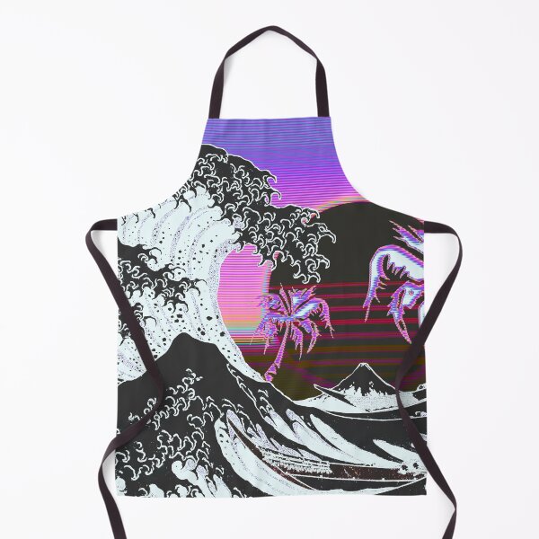 Item preview, Retro Vaporwave Aesthetic Great Wave off Kanagawa designed and sold by ind3finite.