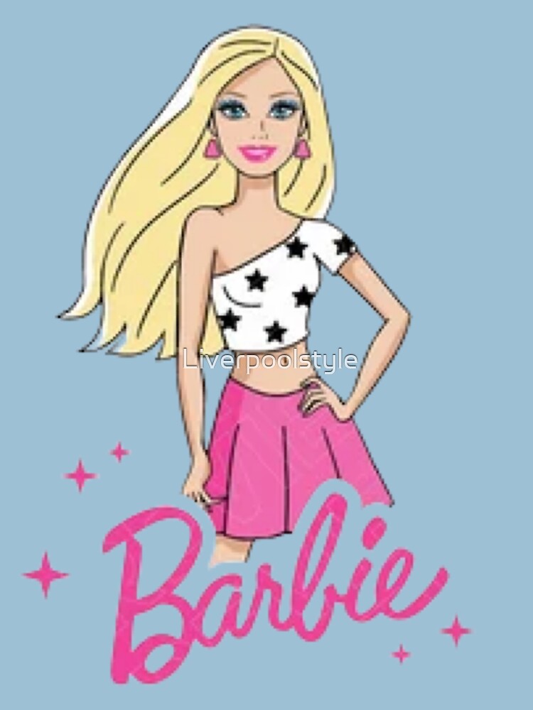 Discover Black Barbie Girl Illustration T-shirt