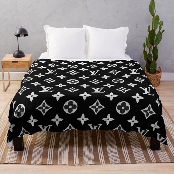 Comforter sets gray black with logo white full louis vuitton bedding set