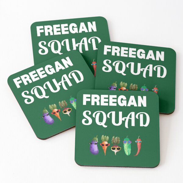 Item preview, freegan squad-freegan,veegan,dumpster diving funny saying designed and sold by CareChoice.