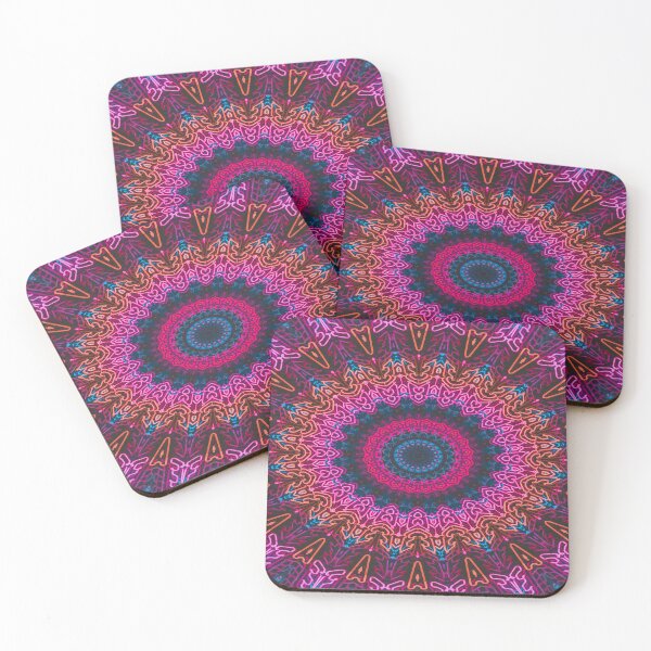 Item preview, Violet Purple Blue Orange and Pink Mandala designed and sold by Thsid.