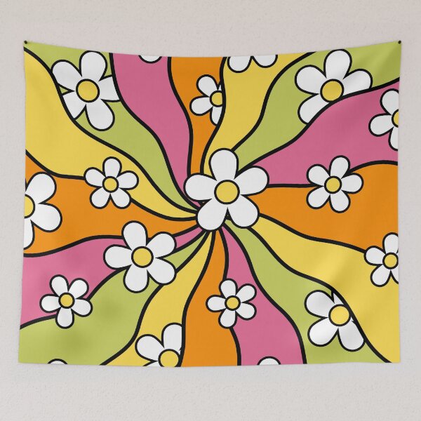 Item preview, Wavy Daisies Pattern designed and sold by Design Minds Boutique.