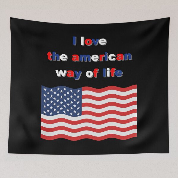 Item preview, American way, USA flag, USA gift idea designed and sold by Kirei-Lily.