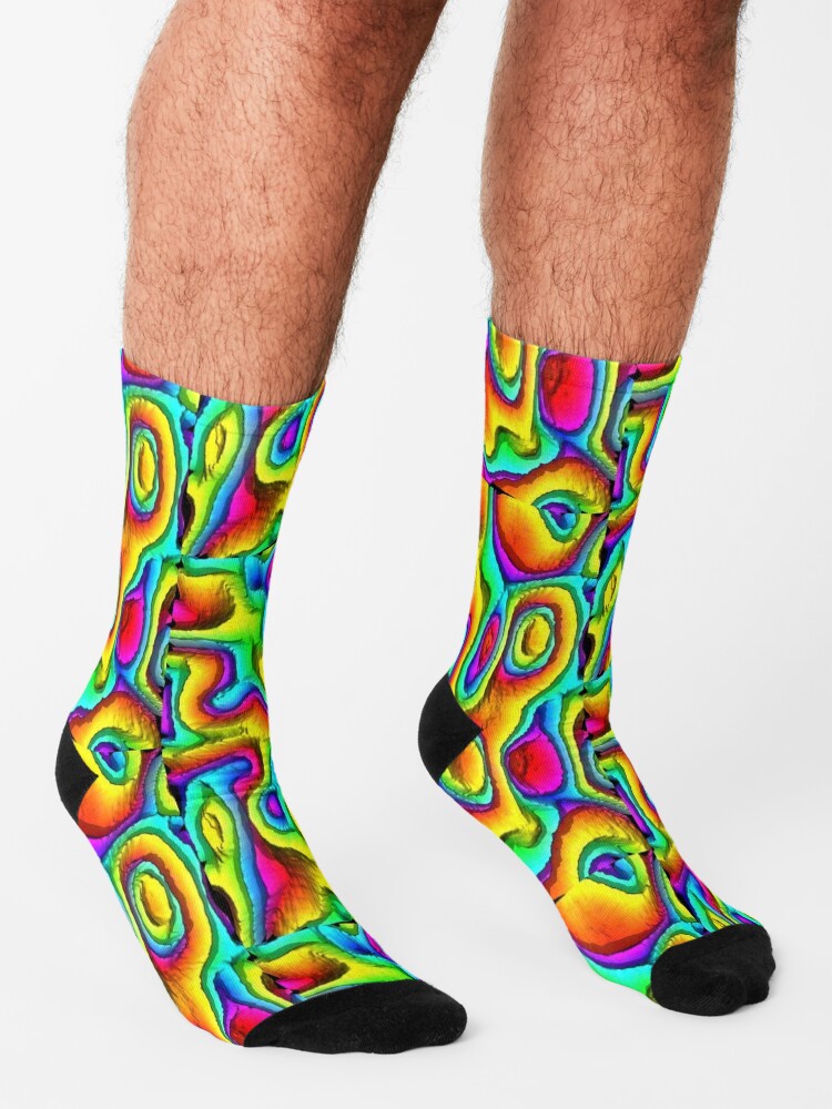 Rainbow Metallic Socks