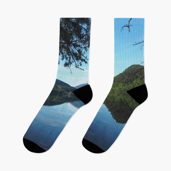 Item preview, Silent Lake With Mountains Blue Sky designed and sold by nnprintdesign.