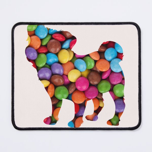 Item preview, Awesome Sweet Candy Pug Silhouette designed and sold by Pugstuff.