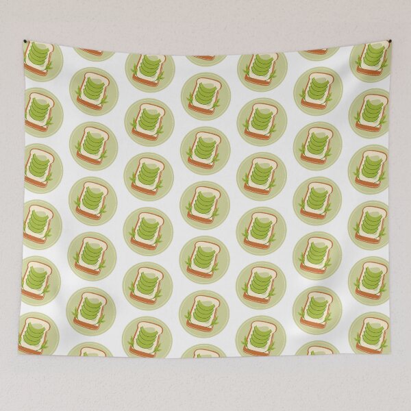 Item preview, sliced avocado toast  pattern pack designed and sold by stickers-packs.