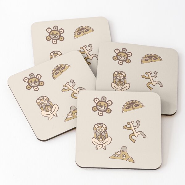 Item preview, Tainos Puerto Rico Coqui Atabey Cemi Sun Moon Neutral Colors designed and sold by byDarling.