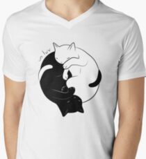 Eternal Cat Love Men's V-Neck T-Shirt