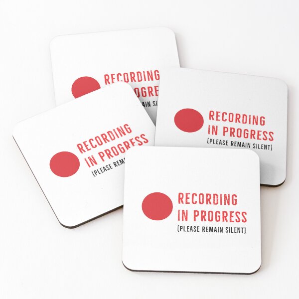 Item preview, Recording In Progress, Please Remain Silent designed and sold by DanLopesMerch.