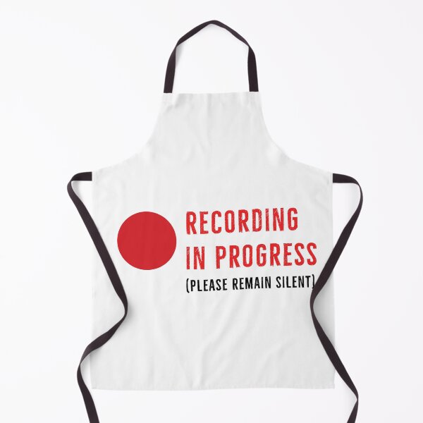 Item preview, Recording In Progress, Please Remain Silent designed and sold by DanLopesMerch.