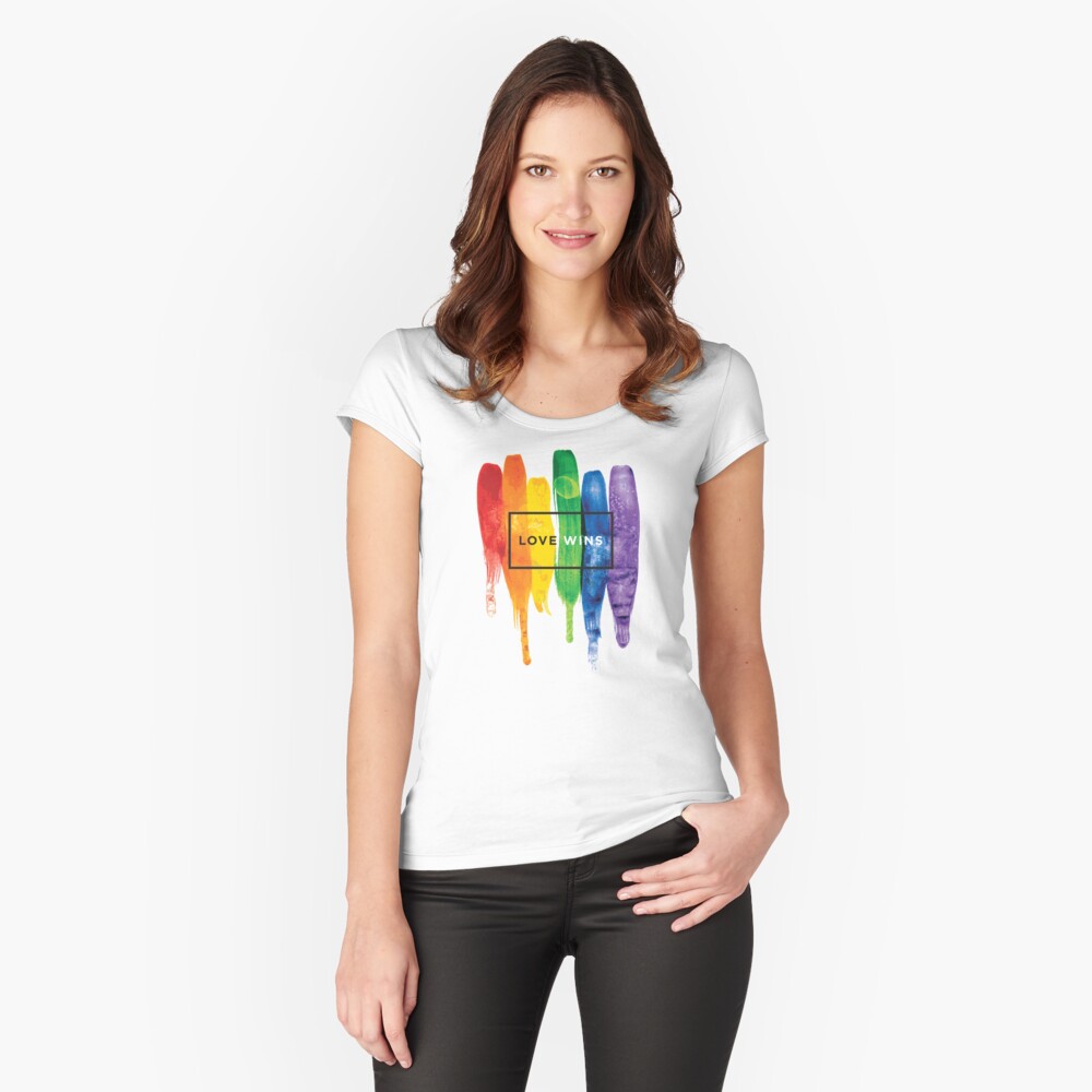 Item preview, Fitted Scoop T-Shirt designed and sold by LGBTIQ.