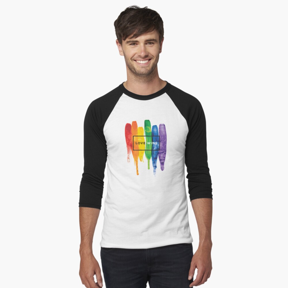 Item preview, Baseball ¾ Sleeve T-Shirt designed and sold by LGBTIQ.