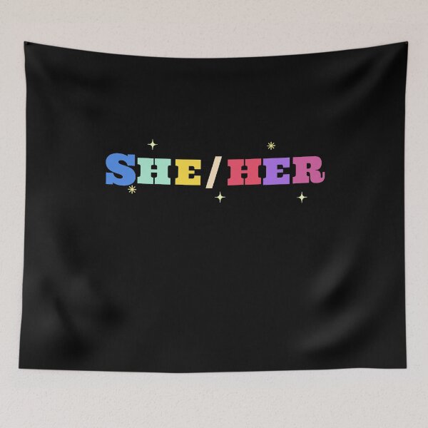 Item preview, She Her Pronouns  designed and sold by MelmonSquad.