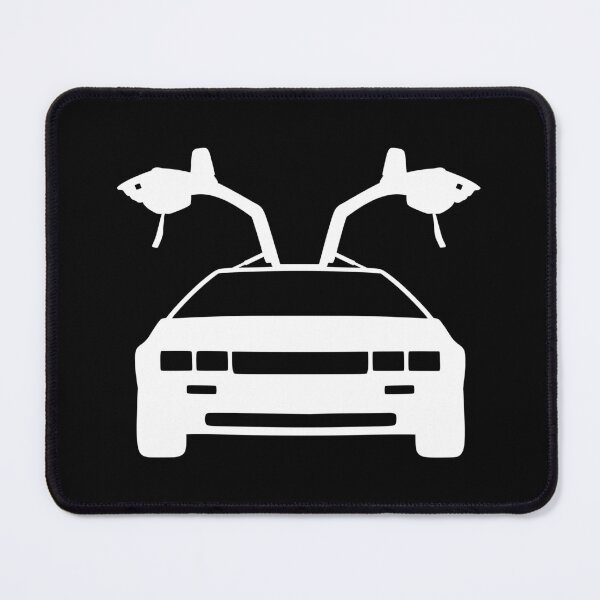 Item preview, Delorean DMC-12 front white silhouette best t-shirt design designed and sold by EdimDesign.