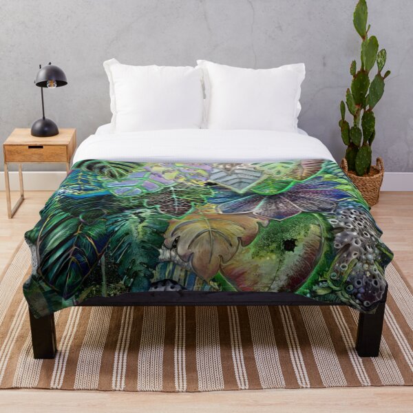 Item preview, Psychedelic Jungle Leaves designed and sold by Roguejackalope.