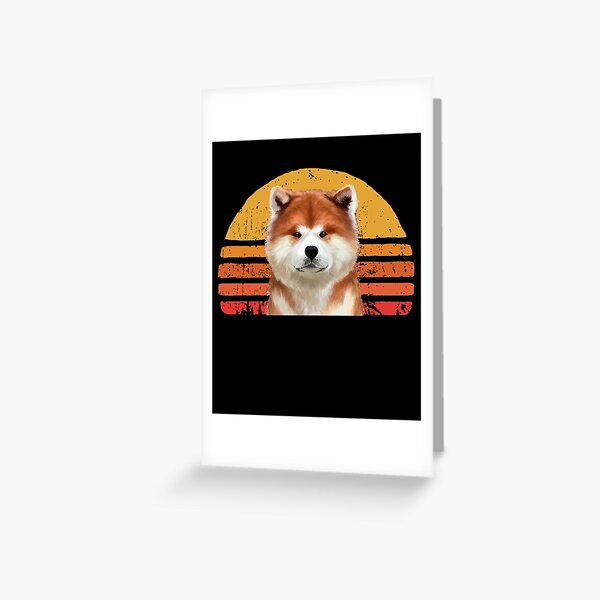 Akita Happy Fathers Day Dog Greeting Card The Doggo Collection