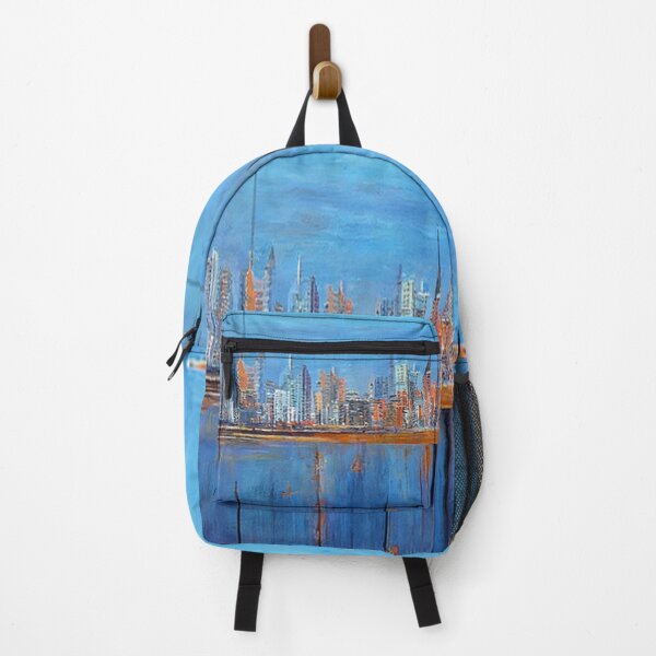 Item preview, Juneau, Alaska Skyline Oil Painting by AI. - US Cityscape designed and sold by AIArtWizard ⭐⭐⭐⭐⭐.