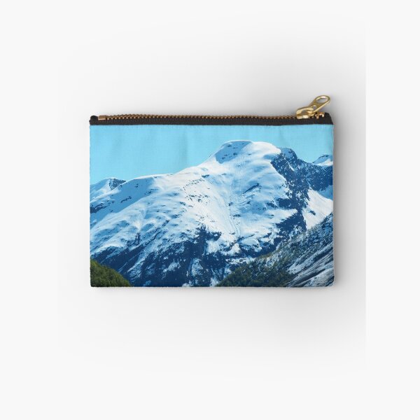 Item preview, Mountain Covered With Snow Summer Blue Green designed and sold by nnprintdesign.