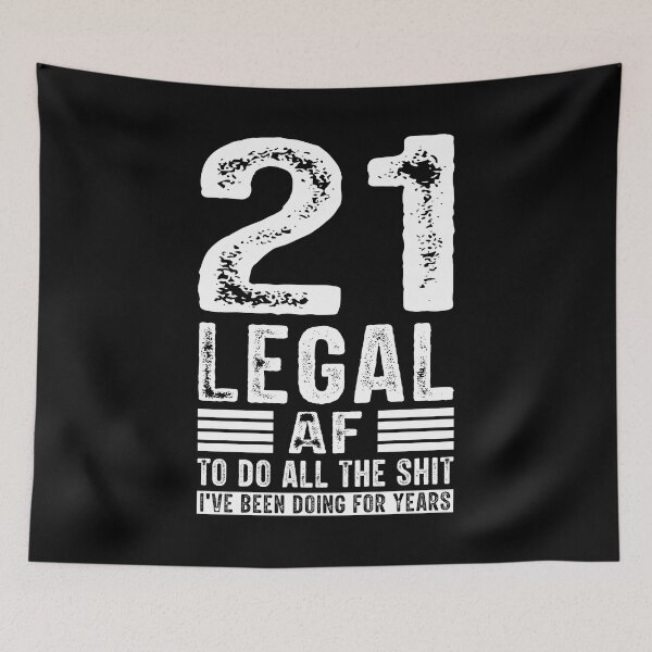 Item preview, 21 Legal Af Shirt, 21st Birthday Party Shirt, I Am 21 Shirt, 21st Birthday Gift, Twenty One Shirt, 2000 Birthday Shirt, 21 Years Shirt designed and sold by aymob.