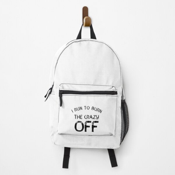 Item preview, I Run To Burn The Crazy Off Funny Running designed and sold by Quotes ⭐⭐⭐⭐⭐.