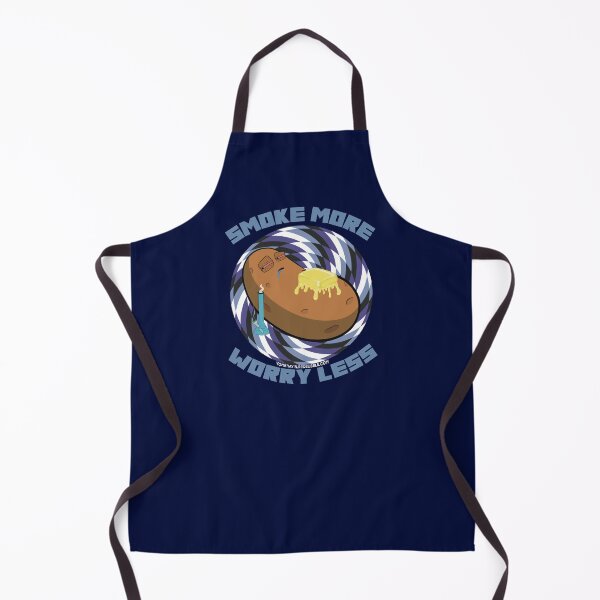 Item preview, Smoke more worry less-Hand Drawn Cartoon Stoned Baked Potato designed and sold by YomeHayin.