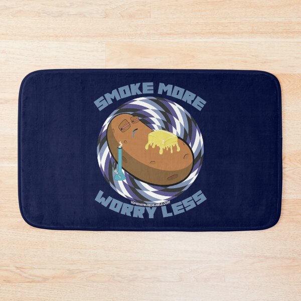 Artikelvorschau, Smoke more worry less-Hand Drawn Cartoon Stoned Baked Potato  entworfen und verkauft von YomeHayin.