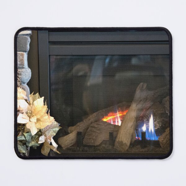Item preview, Holiday fireplace designed and sold by MoreGoodArt.