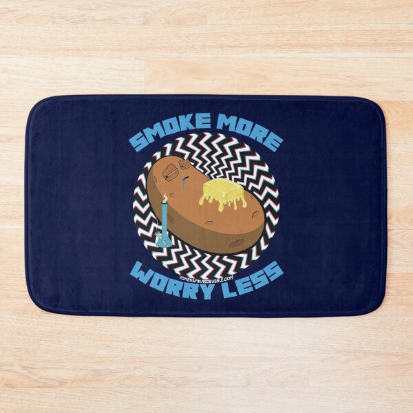 Artikelvorschau, Smoke more worry less-Hand Drawn Cartoon Stoned Baked Potato  entworfen und verkauft von YomeHayin.