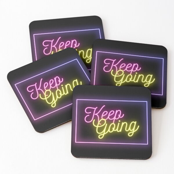 Item preview, Motivational Keep Going Neon Design designed and sold by CreativNode.