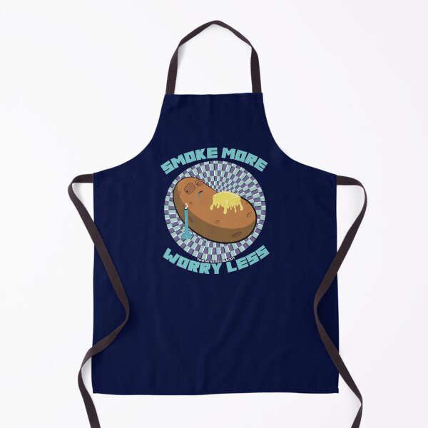 Item preview, Smoke more worry less-Hand Drawn Cartoon Stoned Baked Potato designed and sold by YomeHayin.