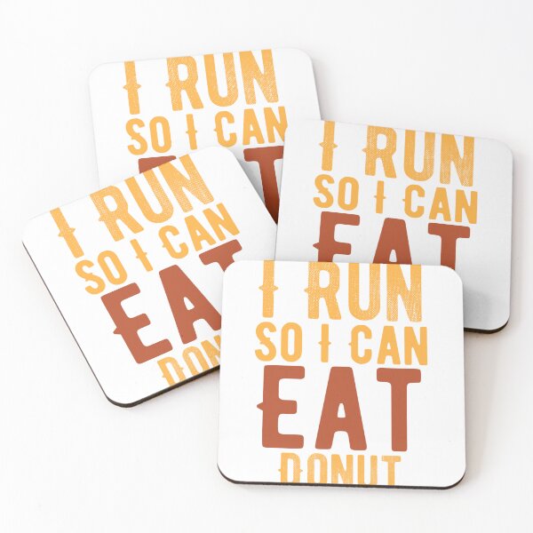 Item preview, I Run So I Can Eat Donut Funny running designed and sold by Quotes ⭐⭐⭐⭐⭐.