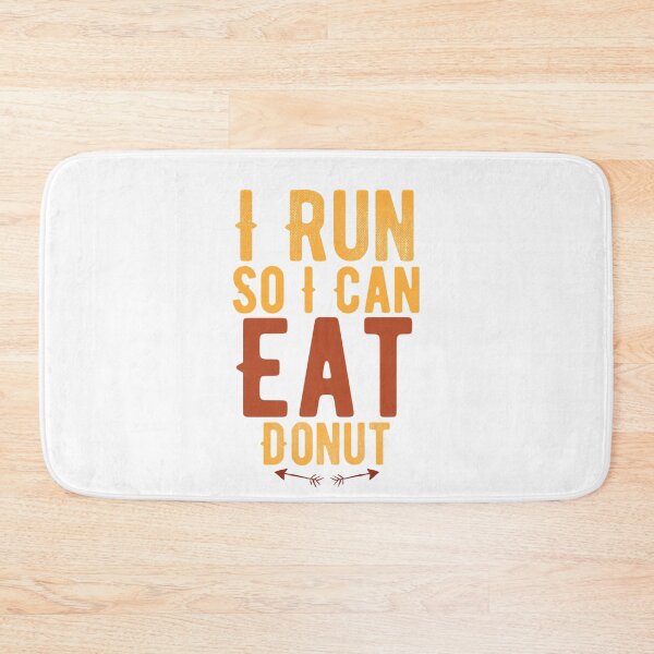 Item preview, I Run So I Can Eat Donut Funny running designed and sold by Quotes ⭐⭐⭐⭐⭐.
