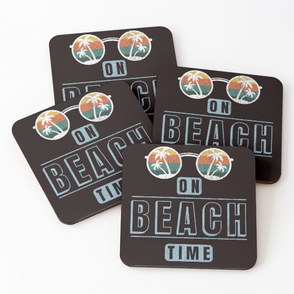 Item preview, On Beach Time Retro Vacation Design  designed and sold by Phase2Tees.