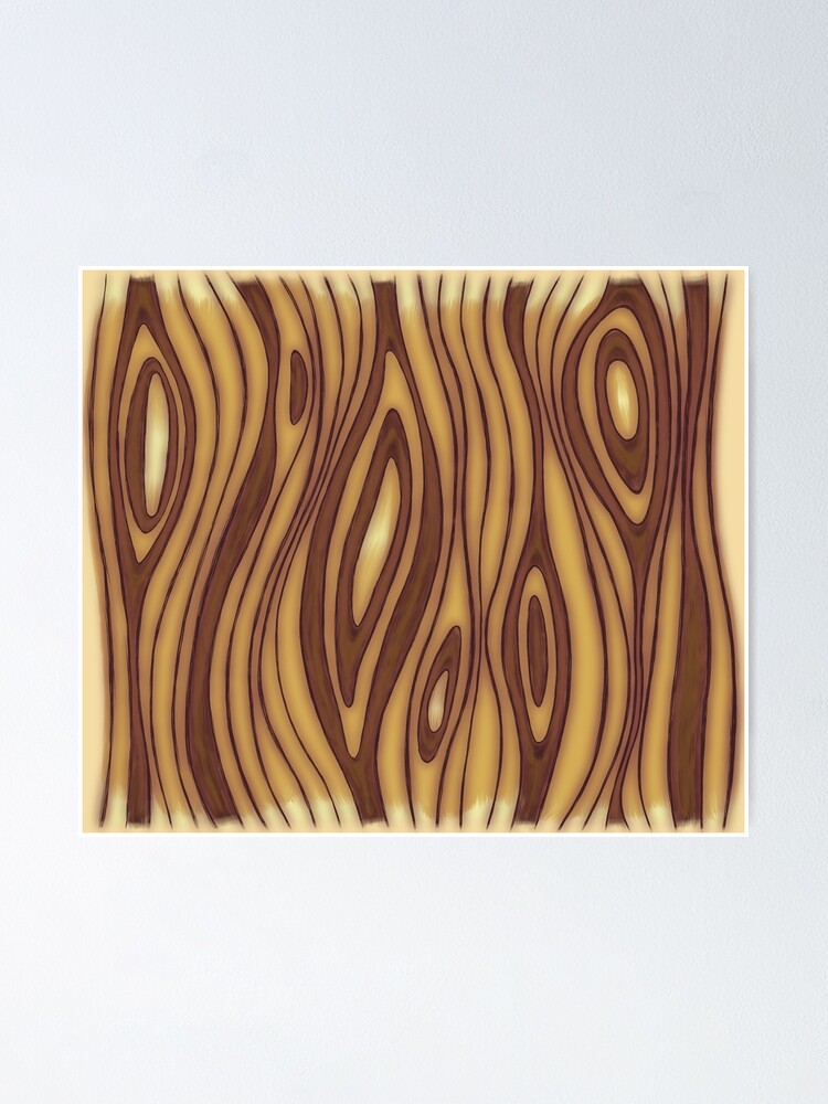 Thumbnail 1 of 3, Poster, Minimalist Wood Pattern designed and sold by BlazeraptorGirl.
