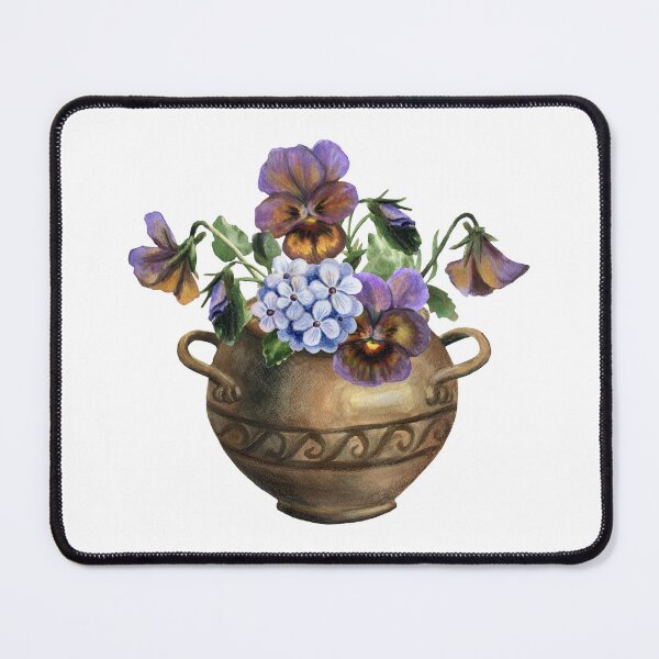 Item preview, Vintage Watercolor Pansy Jar designed and sold by silviaol.
