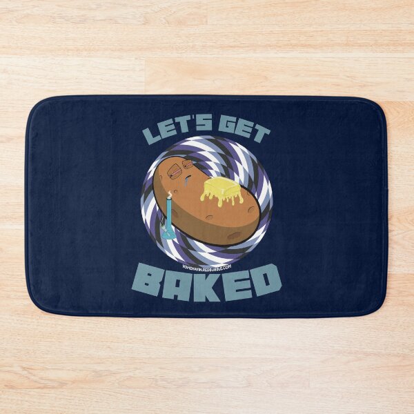 Artikelvorschau, Lets get baked-Hand Drawn Cartoon Stoned Baked Potato  entworfen und verkauft von YomeHayin.