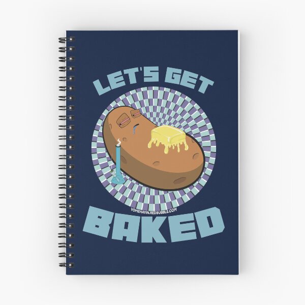 Item preview, Lets get baked-Hand Drawn Cartoon Stoned Baked Potato  designed and sold by YomeHayin.