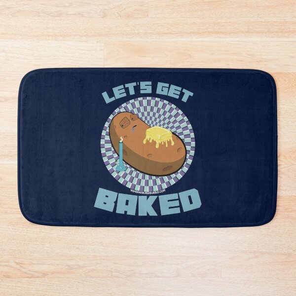 Artikelvorschau, Lets get baked-Hand Drawn Cartoon Stoned Baked Potato  entworfen und verkauft von YomeHayin.