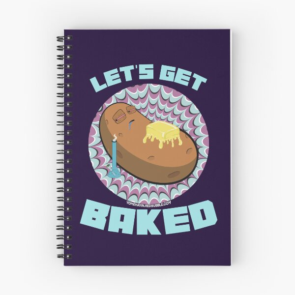 Item preview, Lets get baked-Hand Drawn Cartoon Stoned Baked Potato  designed and sold by YomeHayin.