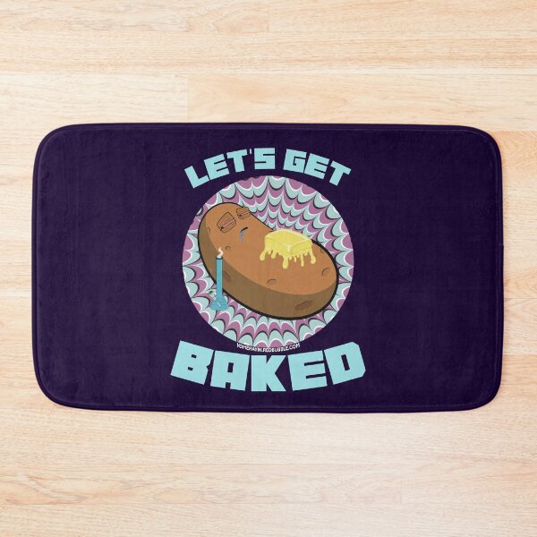 Artikelvorschau, Lets get baked-Hand Drawn Cartoon Stoned Baked Potato  entworfen und verkauft von YomeHayin.