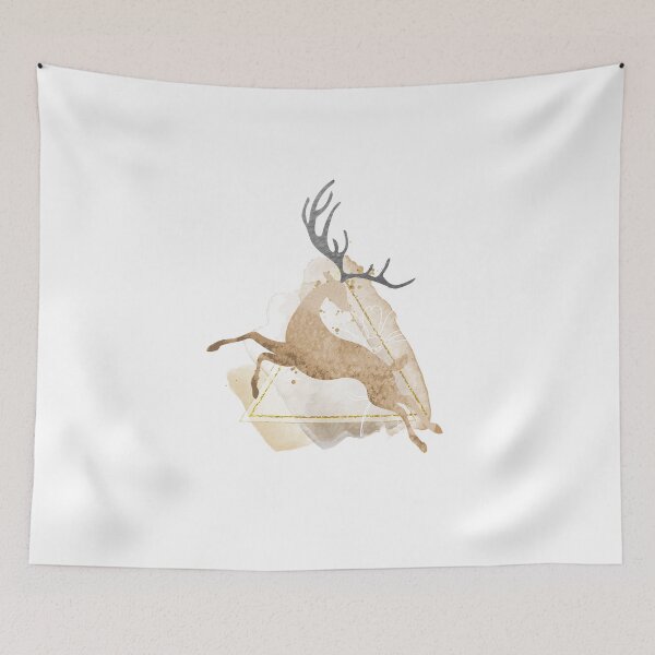 Item preview, Watercolor Deer Wild Animal | Fallow Deer Art Prints | Watercolour Stags Deer designed and sold by GaliaTati.