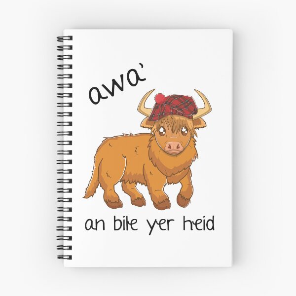 Item preview, Rude Scottish Highland Cow Bile Yer Heid designed and sold by iPOPit.